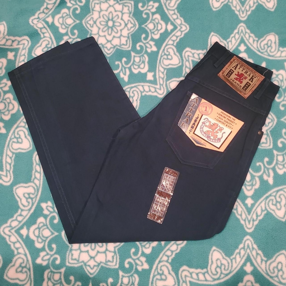 BRAND NEW Attrack vintage teal denim jeans!!!